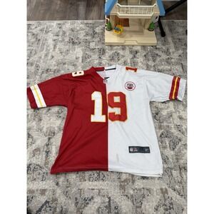 Half And Half Home Away Jeremy Maclin KC Chiefs Nike Sz 48 Stitched Jersey Stain